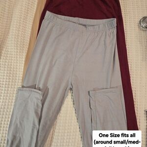 Gray Leggings with Pockets